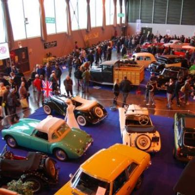 Vue sur l'expo à l'heure du repas