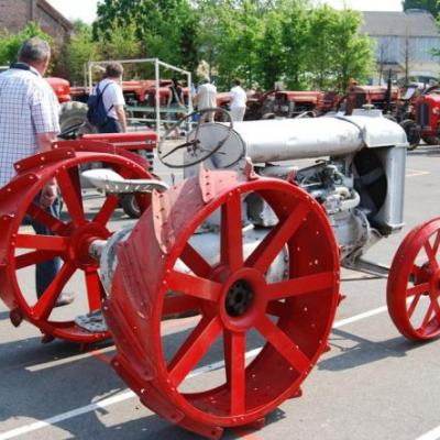 Ce tracteur acceuillait les visiteurs