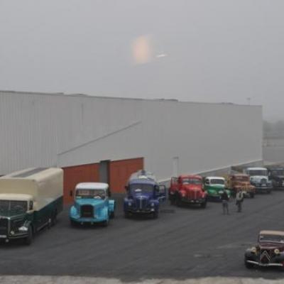 Dans la brume matinale à Aire sur la Lys