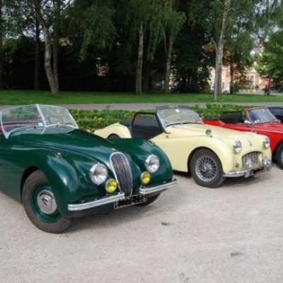 Jaguar XK120 de Martin le coordinateur de la rencontre