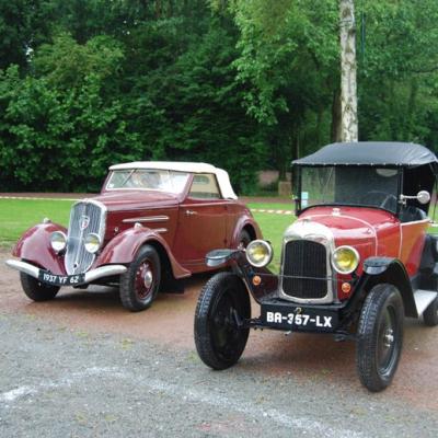 Peugeot 201 cabriolet & Citroen Tréfle